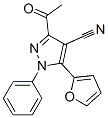 1H-Pyrazole-4-carbonitrile, 3-acetyl-5-(2-furanyl)-1-phenyl-|