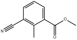 3-氰基-2-甲基苯甲酸甲酯,93340-09-1,结构式