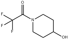 2,2,2-三氟-1-(4-羟基哌啶-1-基)乙-1-酮 结构式
