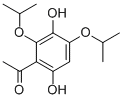 1-(3,6-DIHYDROXY-2,4-DIISOPROPOXYPHENYL)ETHANONE Struktur