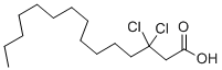 2,2-ジクロロテトラデカン酸 化学構造式