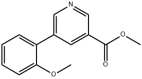 methyl 5-(2-methoxyphenyl)pyridine-3-carboxylate 结构式