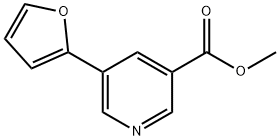 5-(呋喃-2-基)烟酸甲酯, 93349-97-4, 结构式