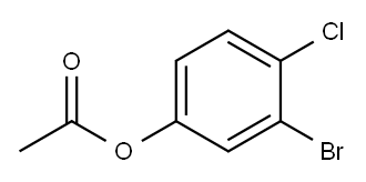 1-ACETOXY-3-BROMO-4-CHLOROBENZENE Structure