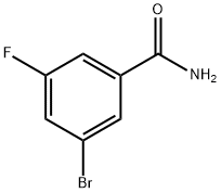3-ブロモ-5-フルオロベンズアミド 化学構造式