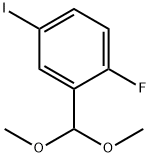 2-FLUORO-5-IODOBENZALDEHYDE DIMETHYL ACETAL Structure
