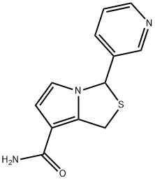 3-(3-pyridinyl)-1H,3H-pyrrolo(1,2-c)thiazole-7-carboxamide, 93363-11-2, 结构式