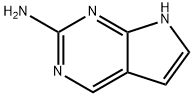 2-アミノ-7H-ピロロ[2,3-D]ピリミジン 化学構造式