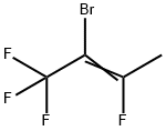 2-ブロモ-1,1,1,3-テトラフルオロブト-2-エン 化学構造式