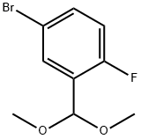 5-BROMO-2-FLUOROBENZALDEHYDE DIMETHYL ACETAL Structure