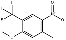2-METHOXY-4-METHYL-5-NITROBENZOTRIFLUORIDE Struktur