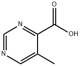 4-PYRIMIDINECARBOXYLIC ACID, 5-METHYL- Struktur
