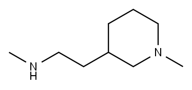N,N-二甲基-2-(哌啶-3-基)乙-1-胺, 933684-70-9, 结构式