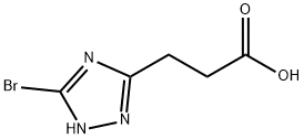3-(3-溴-1H-1,2,4-三唑-5-基)丙酸, 933690-20-1, 结构式