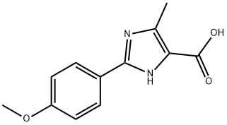 2-(4-METHOXYPHENYL)-5-METHYL-3H-IMIDAZOLE-4-CARBOXYLIC ACID Struktur