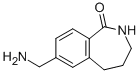 1H-2-BENZAZEPIN-1-ONE, 7-(AMINOMETHYL)-2,3,4,5-TETRAHYDRO- Struktur