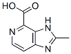 3H-Imidazo[4,5-c]pyridine-4-carboxylic  acid,  2-methyl- Structure