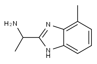 1H-BENZIMIDAZOLE-2-METHANAMINE, A,7-DIMETHYL- Struktur