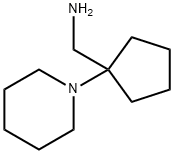 (1-ピペリジン-1-イルシクロペンチル)メチルアミン 化学構造式