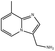 1-(8-メチルイミダゾ[1,2-A]ピリジン-3-イル)メタンアミン 化学構造式