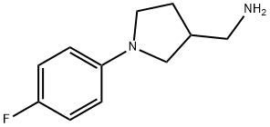 1-[1-(4-fluorophenyl)pyrrolidin-3-yl]methanamine(SALTDATA: HCl) Structure