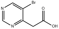 5-溴-4-嘧啶乙酸 结构式