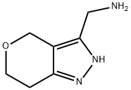 Pyrano[4,3-c]pyrazole-3-methanamine,  2,4,6,7-tetrahydro- Structure