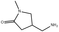 4-(アミノメチル)-1-メチルピロリジン-2-オン 化学構造式