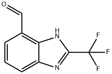 2-(三氟甲基)-1H-苯并[D]咪唑-7-甲醛, 933741-41-4, 结构式