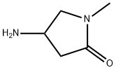 4-アミノ-1-メチルピロリジン-2-オン 化学構造式