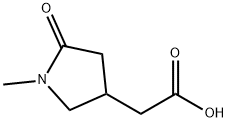 1-Methyl-5-oxo-3-Pyrrolidineacetic acid Struktur