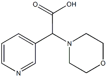 モルホリン-4-イル(ピリジン-3-イル)酢酸 化学構造式