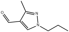 3-メチル-1-プロピル-1H-ピラゾール-4-カルブアルデヒド 化学構造式