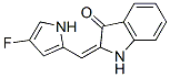 3H-Indol-3-one,  2-[(4-fluoro-1H-pyrrol-2-yl)methylene]-1,2-dihydro- Structure