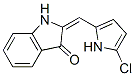 3H-Indol-3-one,  2-[(5-chloro-1H-pyrrol-2-yl)methylene]-1,2-dihydro- Structure