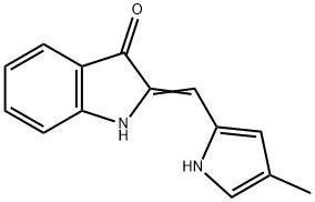 3H-Indol-3-one,  1,2-dihydro-2-[(4-methyl-1H-pyrrol-2-yl)methylene]- Structure