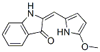 3H-Indol-3-one,  1,2-dihydro-2-[(5-methoxy-1H-pyrrol-2-yl)methylene]- Structure