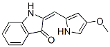 3H-Indol-3-one,  1,2-dihydro-2-[(4-methoxy-1H-pyrrol-2-yl)methylene]- Structure