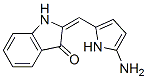 3H-Indol-3-one,  2-[(5-amino-1H-pyrrol-2-yl)methylene]-1,2-dihydro- Structure