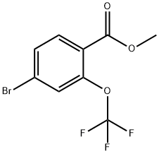 4-溴-2-(三氟甲氧基)苯甲酸甲酯, 933785-18-3, 结构式