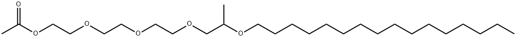 丙二醇鲸蜡醇聚醚-3 乙酸酯 结构式