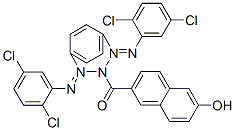 2-Naphthalenecarboxamide, N,N'-1,4-phenylenebis[(2, 5-dichlorophenyl)azo]-6-hydroxy- Structure