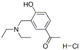 1-{3-[(DIETHYLAMINO)METHYL]-4-HYDROXYPHENYL}ETHANONE HYDROCHLORIDE 结构式