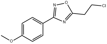 1,2,4-OXADIAZOLE, 5-(2-CHLOROETHYL)-3-(4-METHOXYPHENYL)- Struktur