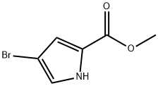 4-溴-1H-吡咯-2-羧酸甲酯,934-05-4,结构式