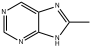 8-メチル-1H-プリン 化学構造式