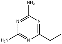 6-ethyl-1,3,5-triazine-2,4-diamine Struktur
