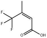 4,4,4-トリフルオロ-3-メチル-2-ブテン酸 化学構造式