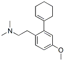 (+/-)--1-Cyclohexen-1-yl-4-methoxy-N,N-dimethylbenzeneethanamine Structure