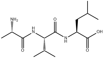 H-ALA-VAL-LEU-OH Structure